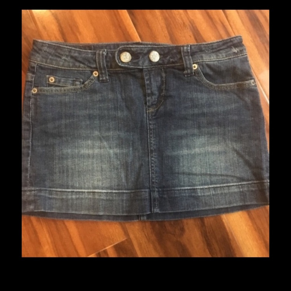 American Eagle Womens Denim Micro Mini Skirt